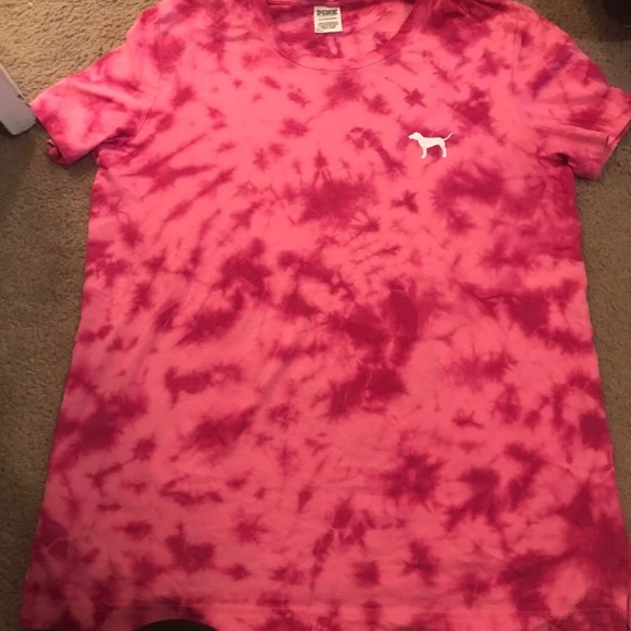 VS PINK TIE DYE SHIRT SMALL - Picture 2 of 4